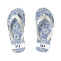 Carreaux bleus Initiales
