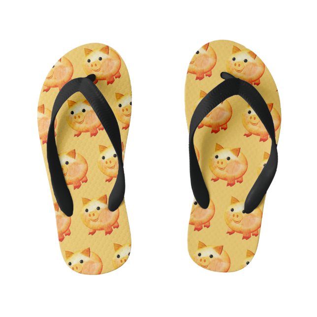 Tongs Enfants Cartoon mignon Bébé Peinture de porc (Semelle)