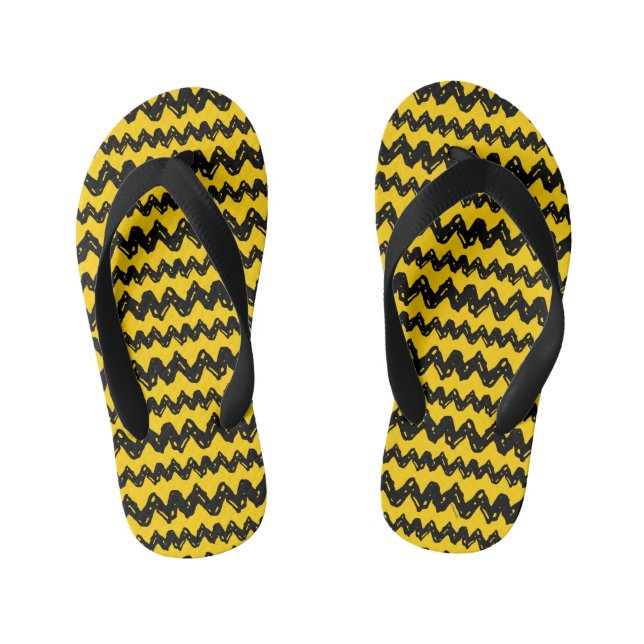 Tongs Enfants Charlie Brown Zig Zag Motif (Semelle)