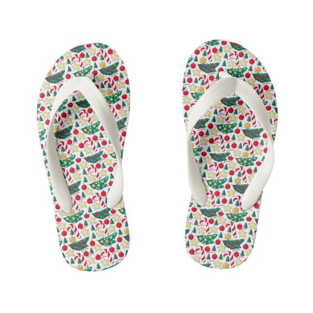 Tongs Enfants Christmas Pattern Pair of Flip Flops (Semelle)