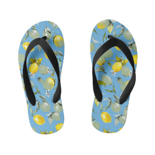 Tongs Enfants citrons aquarelle 27