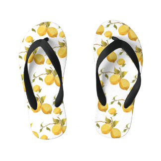 Tongs Enfants Citrons vintages frais : Conception simpliste