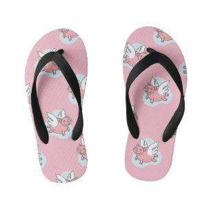 Tongs Enfants Cochons Volants Choisir Couleur Année Zodiacale Ch