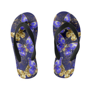 Tongs Enfants Composition avec papillons Sapphire
