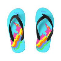 Cool Aotearoa New Zealand Fluorescent Jandals Fli