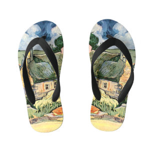 Tongs Enfants Cottages Toits de Chaume Cordevill Vincent van G