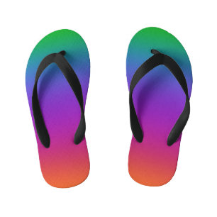 Tongs Enfants Couleurs arc-en-ciel lumineuses