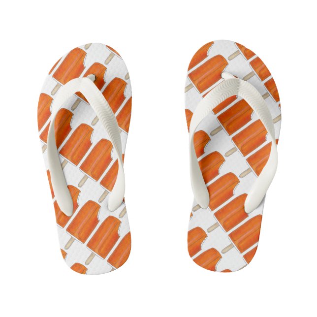 Tongs Enfants Creamsicle Orange Ice Cream Shoppe Popsicle Pops (Semelle)