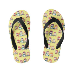Tongs Enfants Cute confiture session dessin animé musicien humou