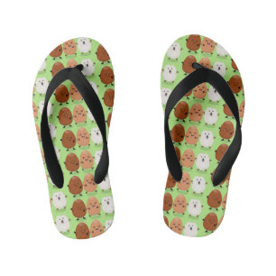 Tongs Enfants Cute kawaii oeufs humoristique dessin animé