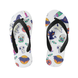 Tongs Enfants Décor motif d'Halloween