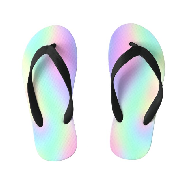 Tongs Enfants Dégradé arc-en-ciel tourbillonnant (Semelle)