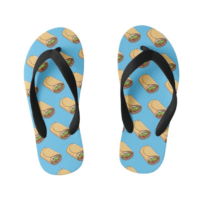 Tongs Enfants dessin animé de Burrito (Semelle)