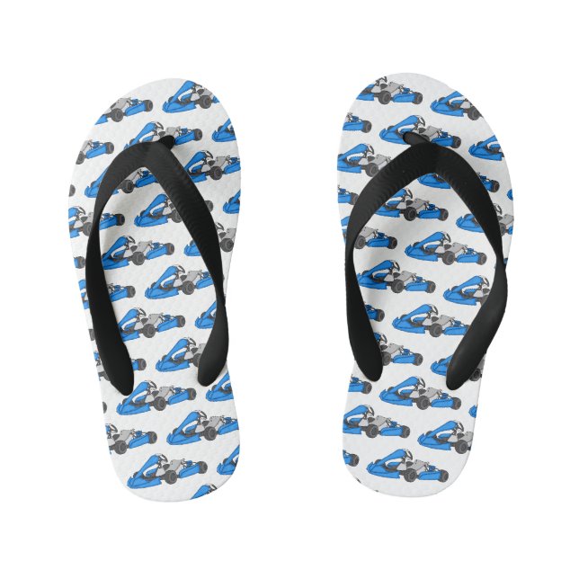 Tongs Enfants dessin animé de Kart racing (Semelle)