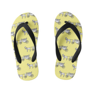 Tongs Enfants dessin animé mariage cheval & calèche