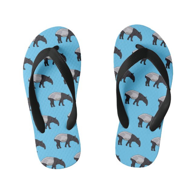 Tongs Enfants Dessin sur Tapir (Semelle)
