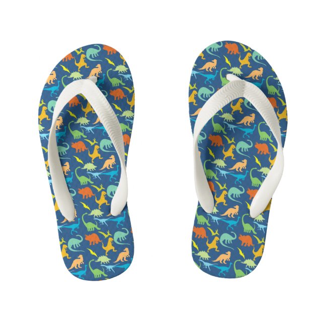 Tongs Enfants Dinosaures colorés (Semelle)