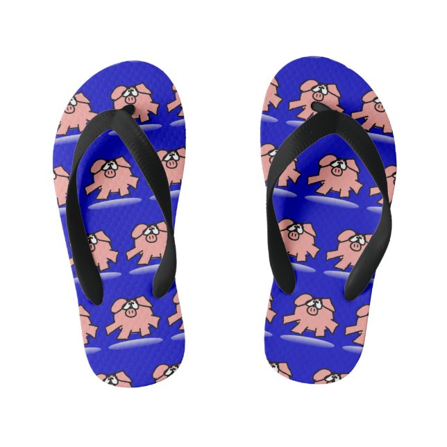 Tongs Enfants Drôle Cartoon Cochon Année 2019 Choisir la couleur (Semelle)