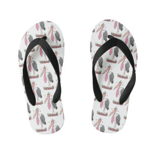 Tongs Enfants Drôle dessin animé de cigogne en marabou