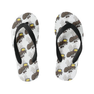 Tongs Enfants Drôle dessin animé d'insecte de la mouche à cheval