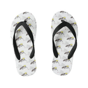 Tongs Enfants Drôle dessin d'insecte moustique