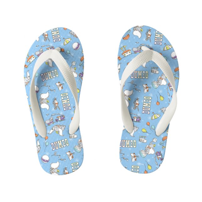 Tongs Enfants Dumbo| Fun Little Blue Motif (Semelle)