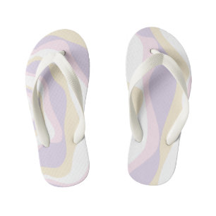 Tongs Enfants Ebb et flux 4 - Pastel rose, jaune et violet