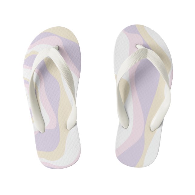 Tongs Enfants Ebb et flux 4 - Pastel rose, jaune et violet (Semelle)