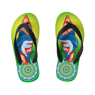 Tongs Enfants Enfants Flip Flops surf requin hippy boho2