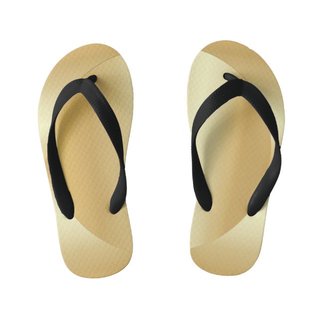 Tongs Enfants Faux Or Glamorisant Modèle moderne personnalisé (Semelle)