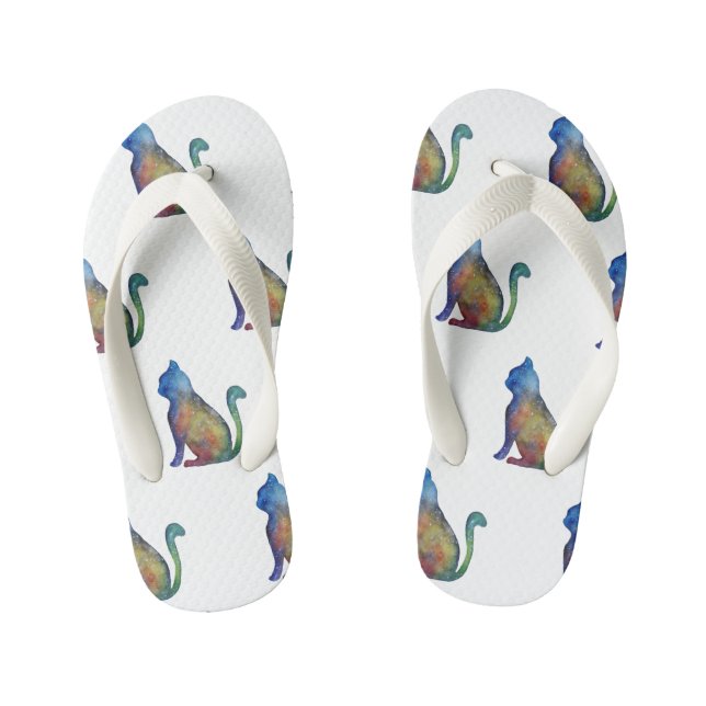 Tongs Enfants Feuilles de chats (Semelle)