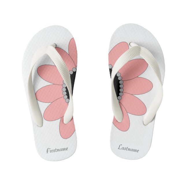 Tongs Enfants Flambées en fleurs - Personnaliser (Semelle)