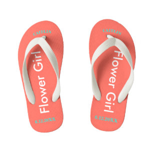 Tongs Enfants Fleur NOM Fille Corail