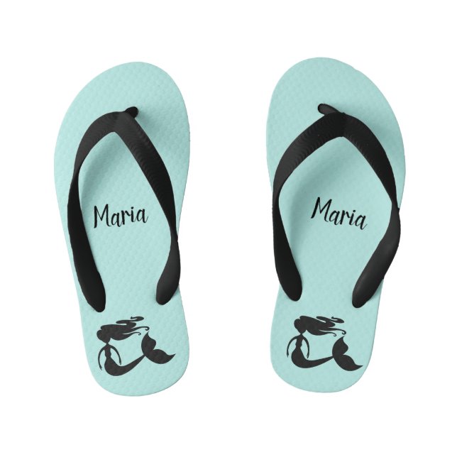 Tongs Enfants Flip Flops pour enfant mignonne girly mermaid (Semelle)