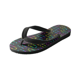 Tongs Enfants Géométrique néon