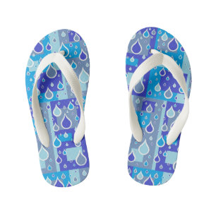 Tongs Enfants Gouttes de pluie Avril Showers Multi Bleu Design