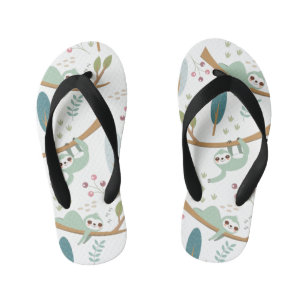 Tongs Enfants Happy Sloth Motif