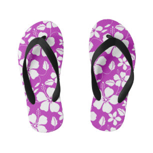 TONGS ENFANTS HAWAIIAN HULA (HIBISCUS) BERRY
