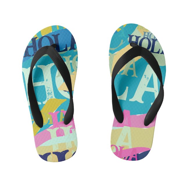 Tongs Enfants Hola colorée Abstraite (Semelle)