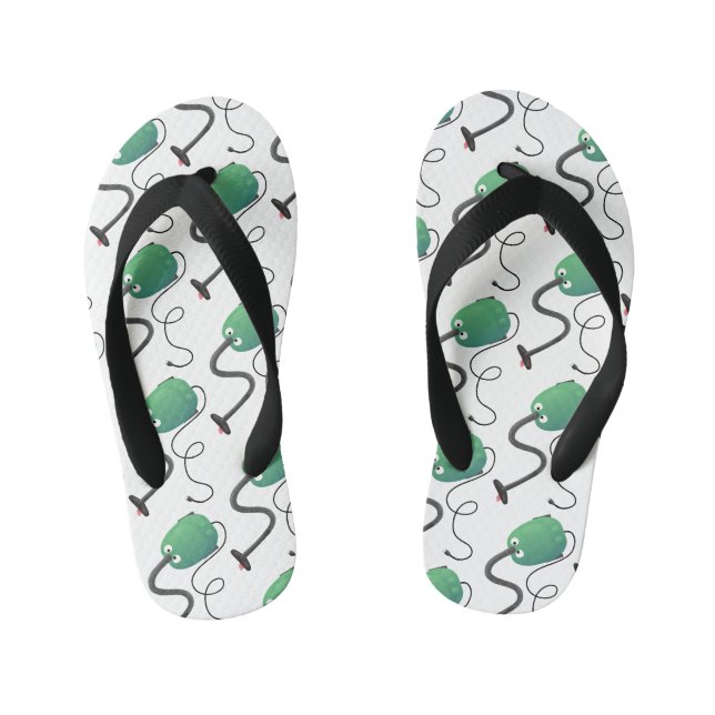 Tongs Enfants Humour de dessin animé de l'aspirateur mignon (Semelle)