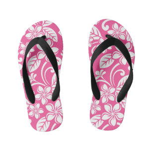 TONGS ENFANTS ÎLE PLUMERIA (ROSE DE WATERMELON)