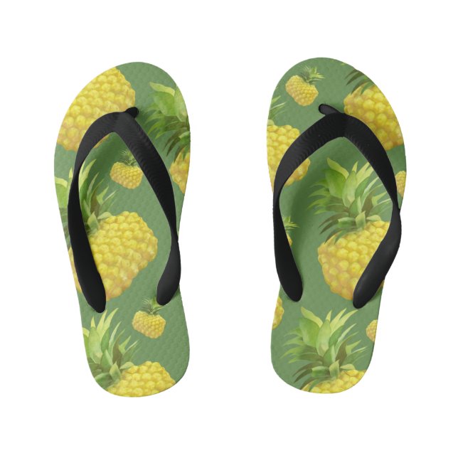 Tongs Enfants Illustration d'ananas (Semelle)