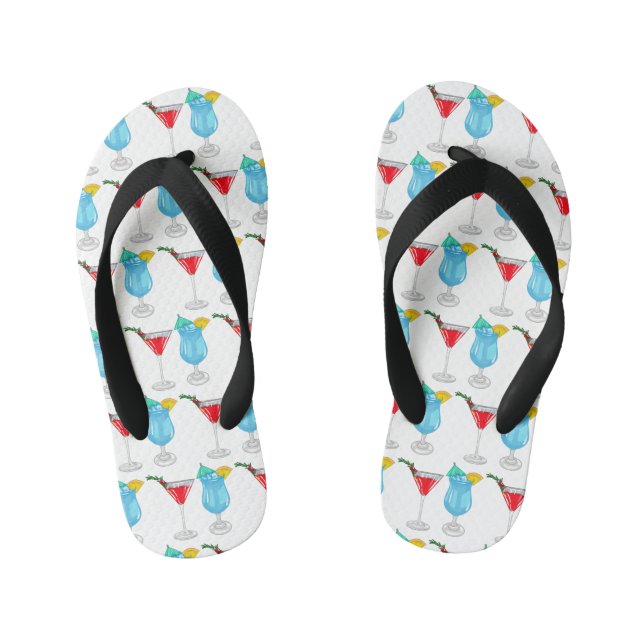 Tongs Enfants Illustration de cocktail (Semelle)