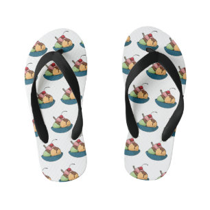 Tongs Enfants Illustration de crème glacée