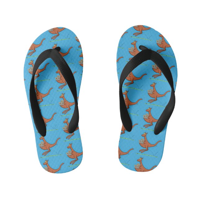 Tongs Enfants Illustration de dessin animé Cute kangaroo et koal (Semelle)