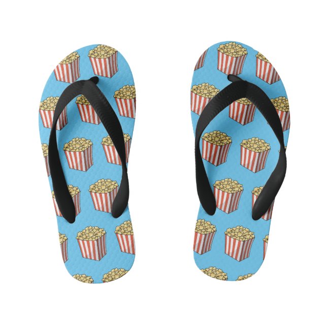 Tongs Enfants Illustration de dessin animé Popcorn (Semelle)