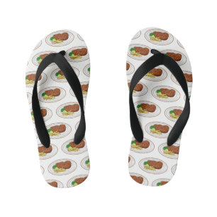 Tongs Enfants Illustration de dessin de steak