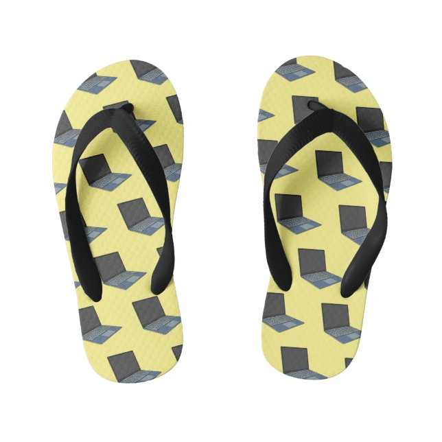 Tongs Enfants Illustration de dessin sur ordinateur portable (Semelle)