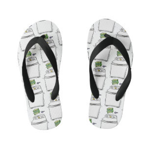 Tongs Enfants Illustration de lave-linge mignonne