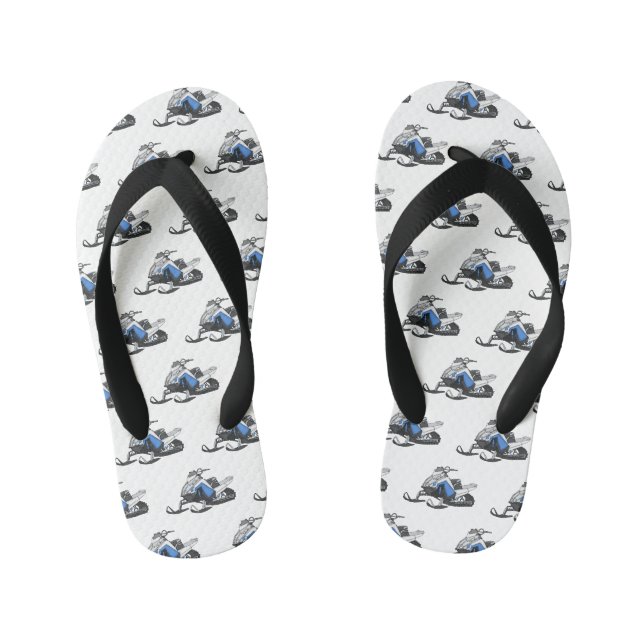 Tongs Enfants Illustration de motoneige (Semelle)